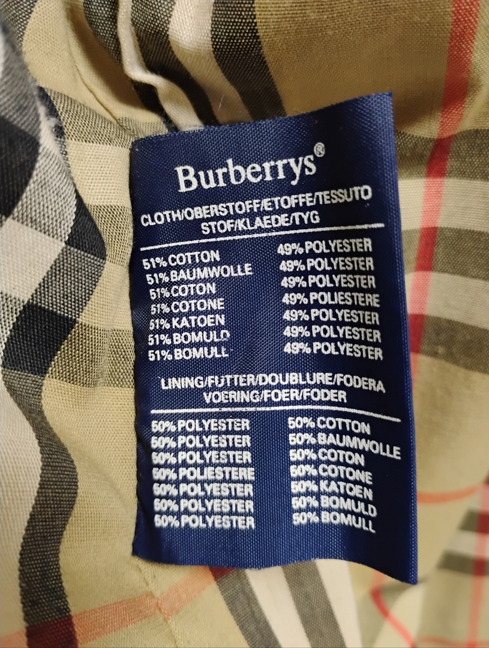 Vintage Burberrys Classic Khaki Trench Coat with Nova Check Lining - Picture 9 of 11
